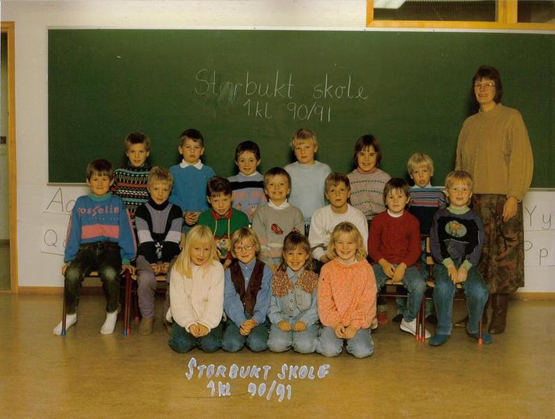 1. klasse 1990 - 1991 Storbukt skole